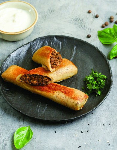 Блинчики с мясом