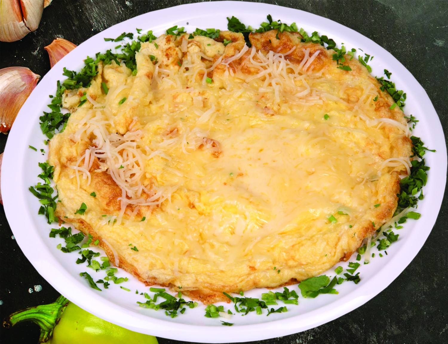 Яичница с сыром